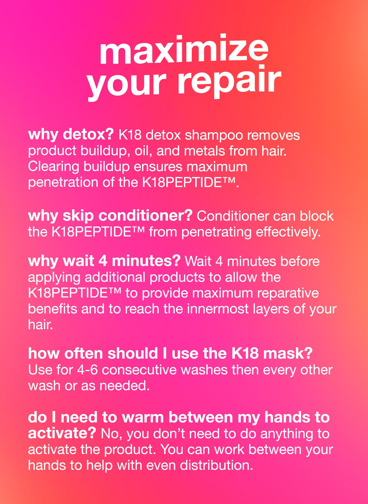 K18 Leave-In Molecular Repair Hair Mask