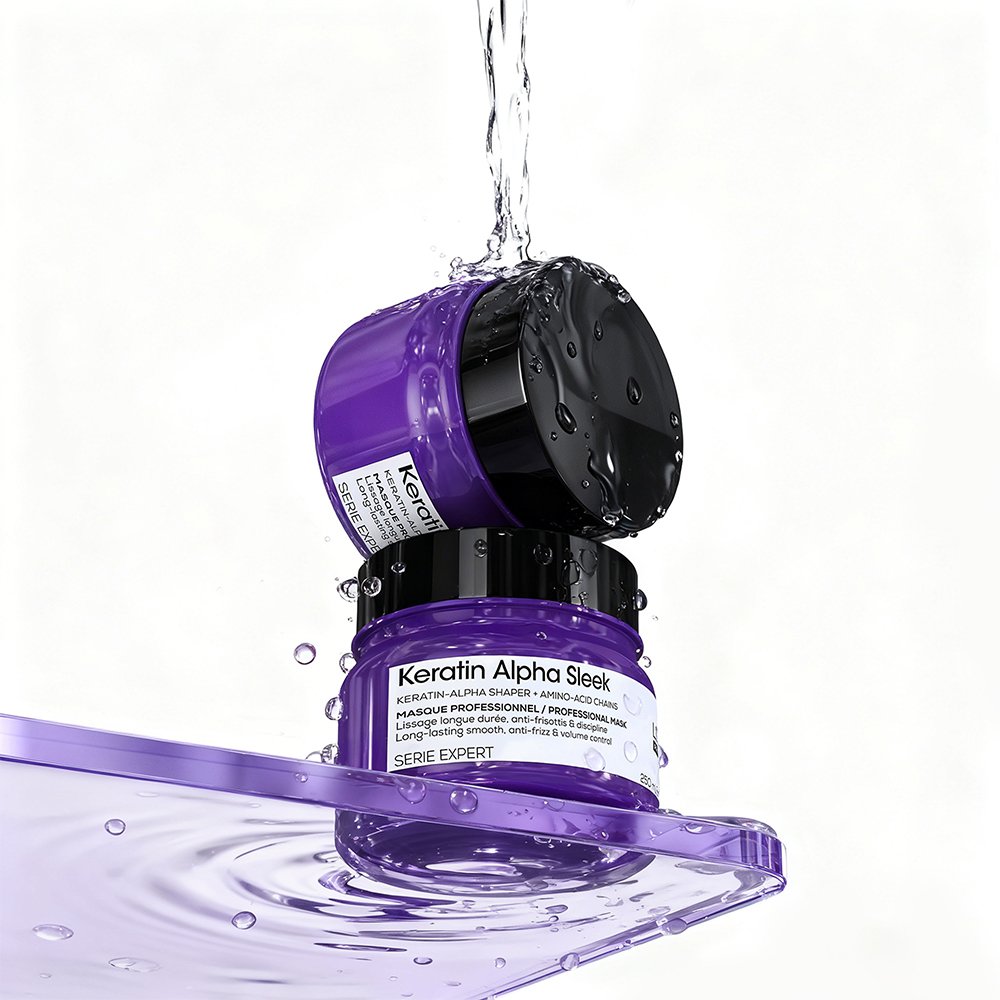 Keratin Alpha Sleek Anti-Frizz Hair Mask for Smooth Hair