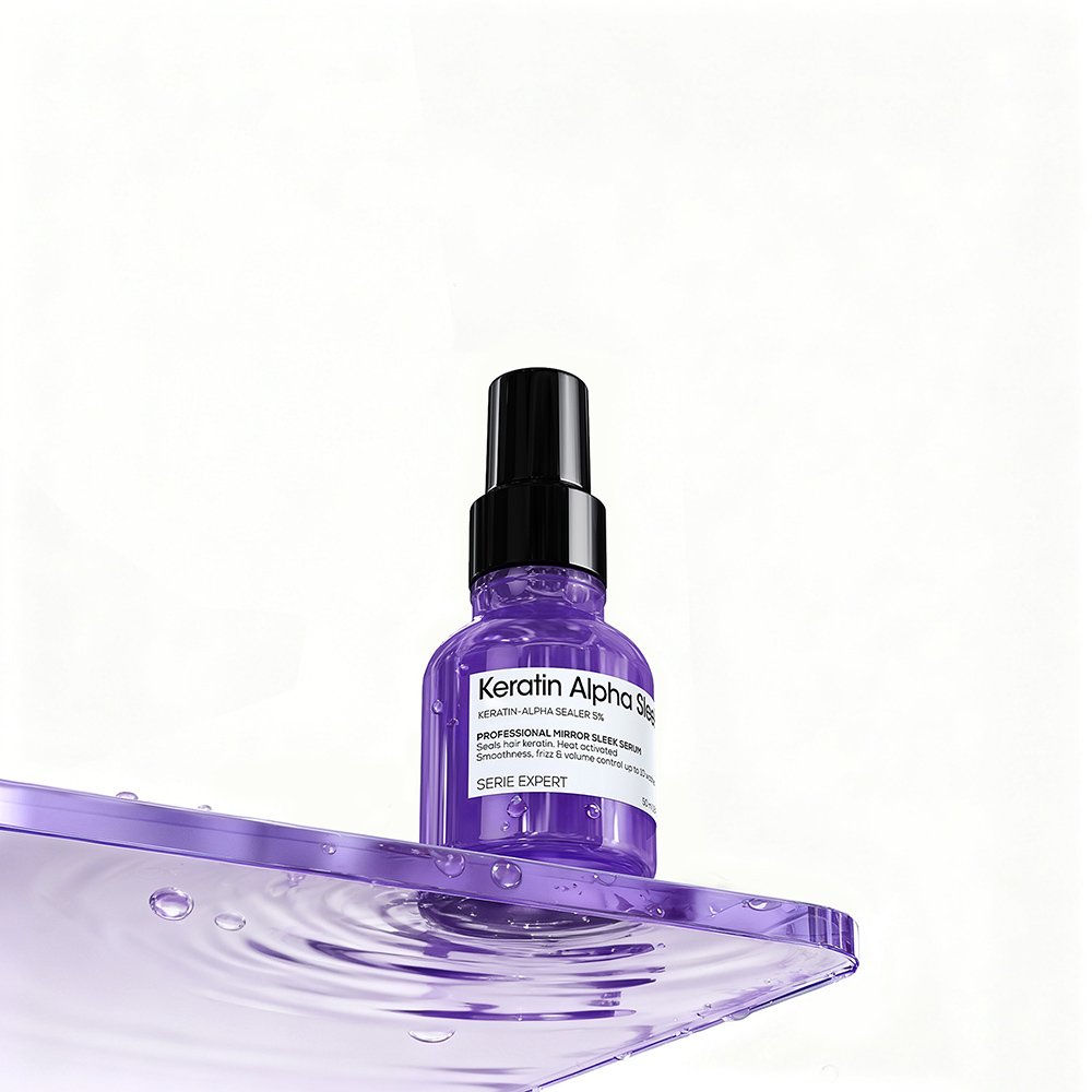 Keratin Alpha Sleek Anti-Frizz Hair Serum for Hair Shine