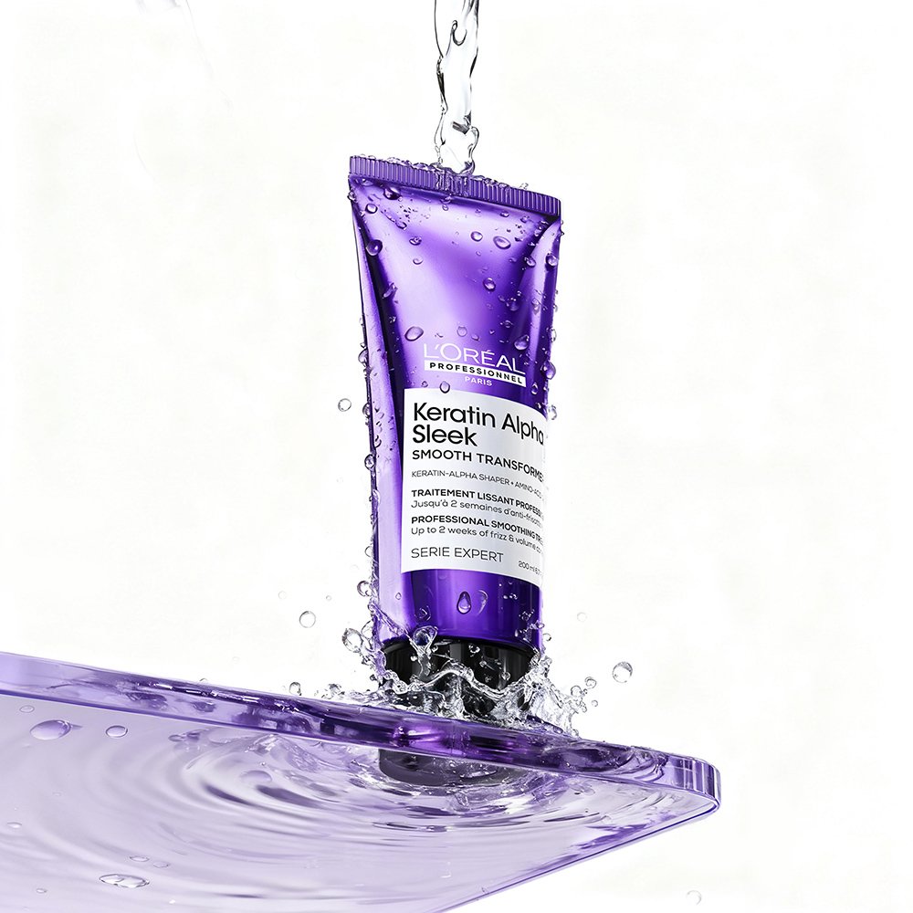 Keratin Alpha Sleek Anti-Frizz Smooth Transformer for Smooth Hair