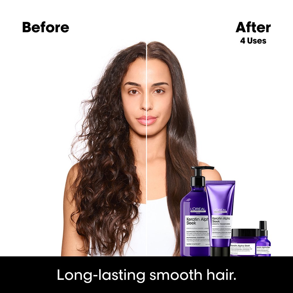 Keratin Alpha Sleek Anti-Frizz Hair Mask for Smooth Hair