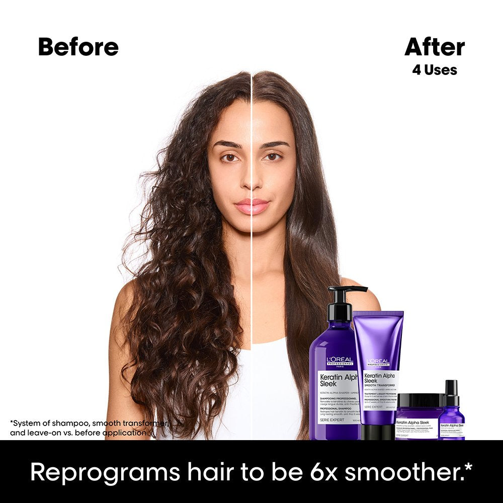 Keratin Alpha Sleek Anti-Frizz Hair Serum for Hair Shine