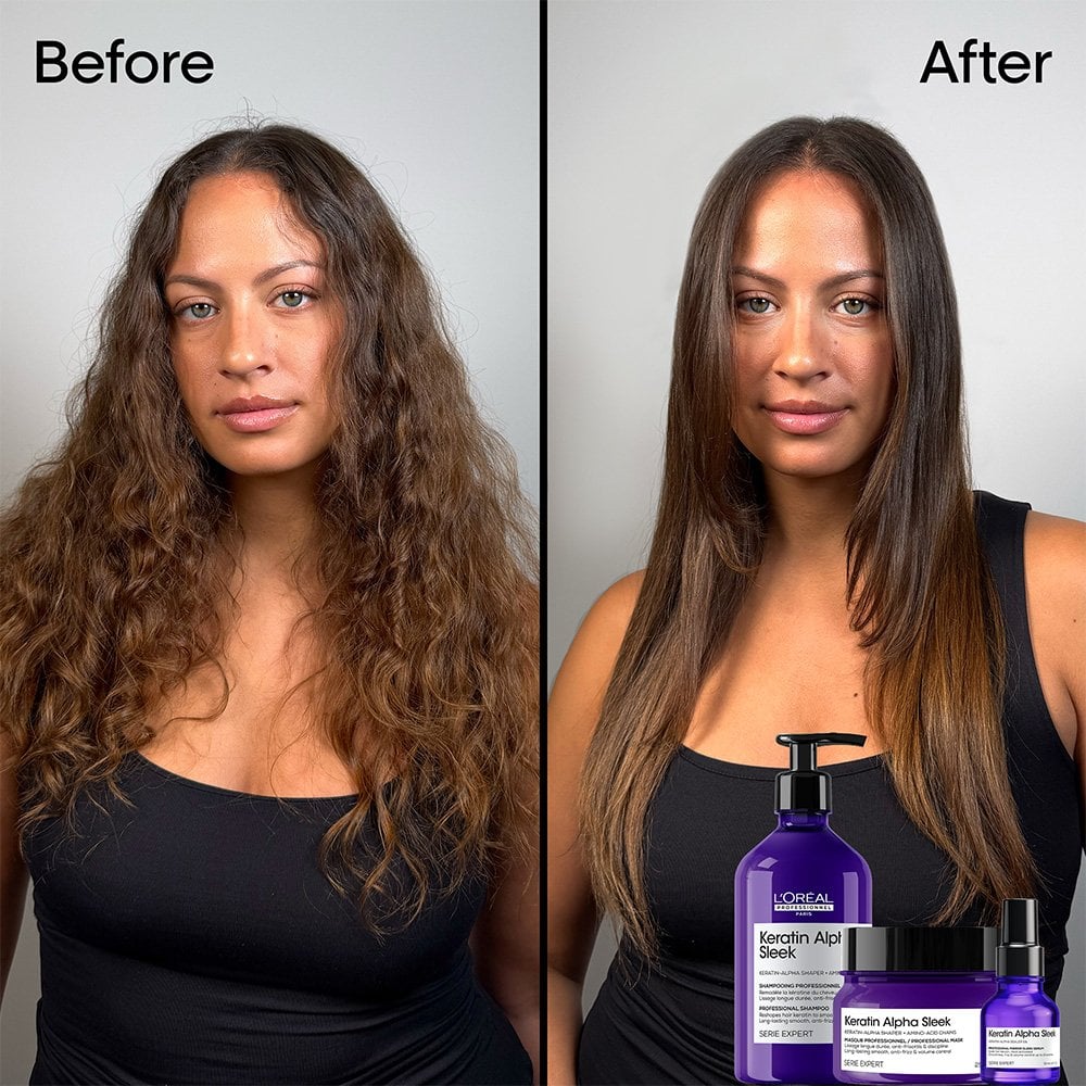 Keratin Alpha Sleek Anti-Frizz Hair Mask for Smooth Hair