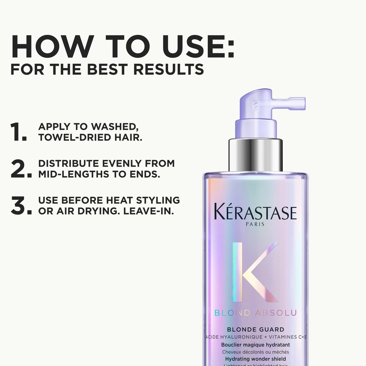 Kérastase Blond Absolu Blonde Guard hydrating wonder shield leave-in spray