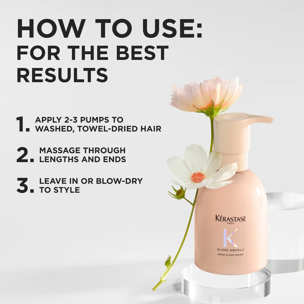 Kérastase Gloss Absolu Frizz-Glaze Heat Protecting Cream