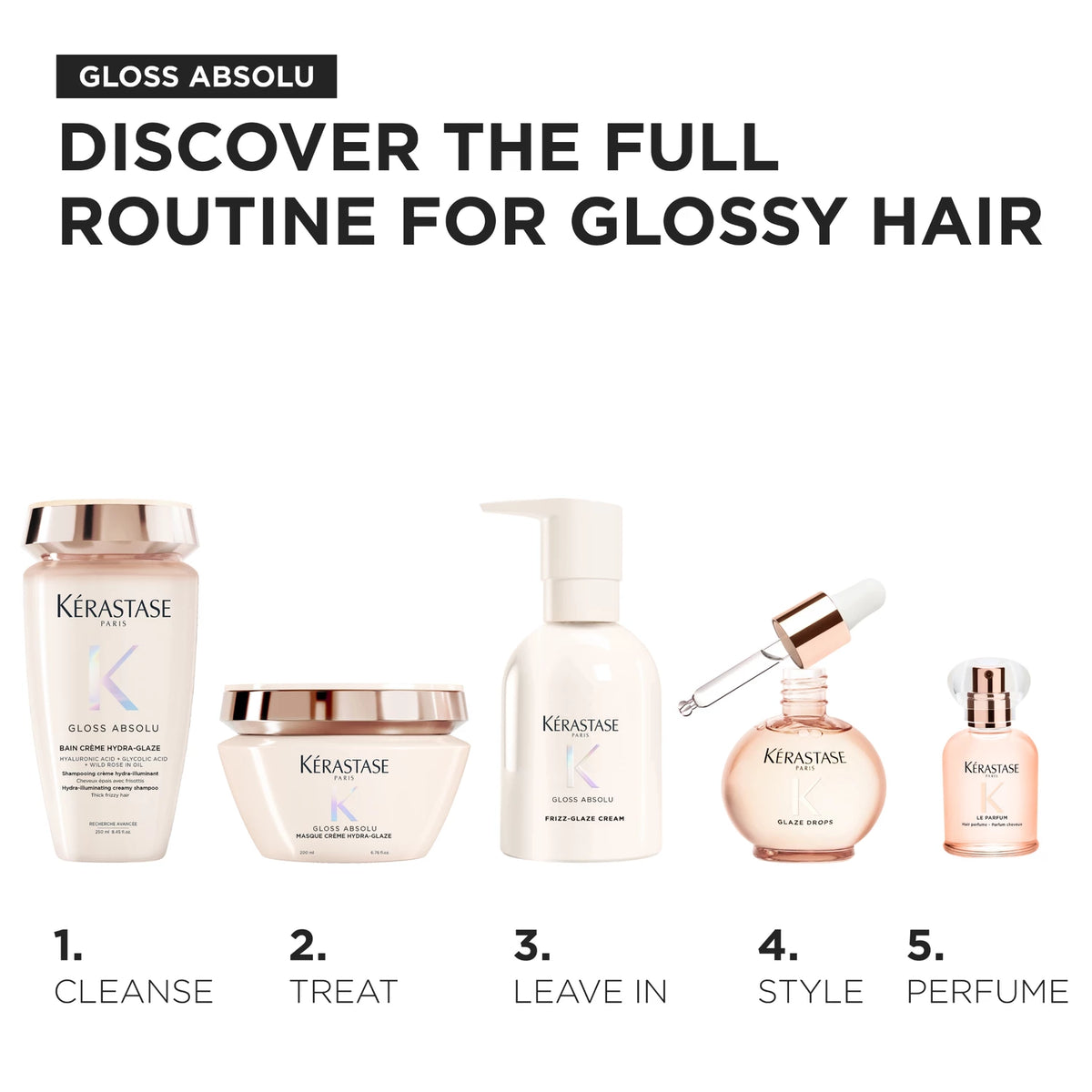 Kérastase Gloss Absolu Masque Crème Hydra-Glaze Anti-Frizz Hair Mask
